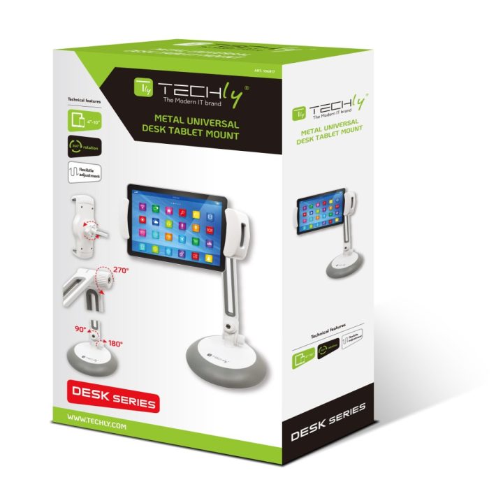 Techly ICA-TBL 165 suporte e montagem para telemóvel Branco