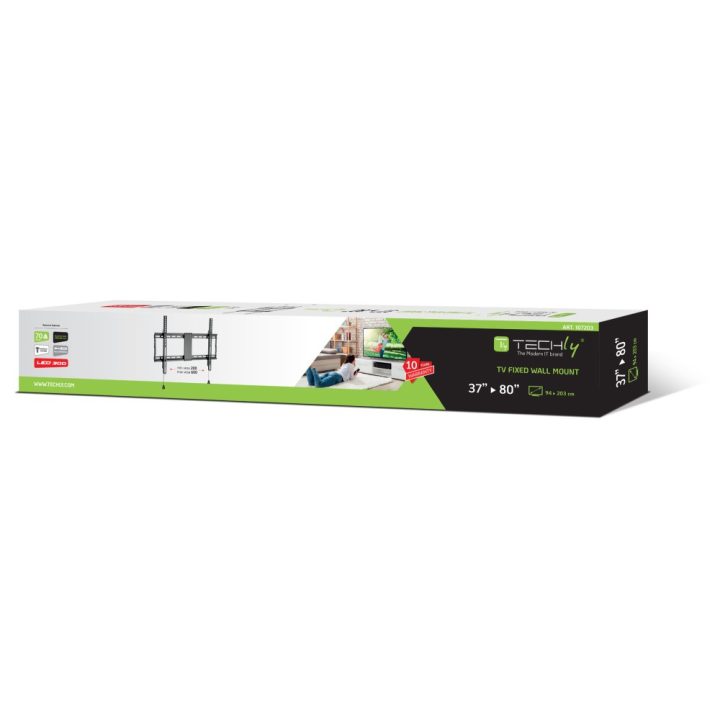 Techly ICA-PLB 946F TV mount 2.03 m (80") Black