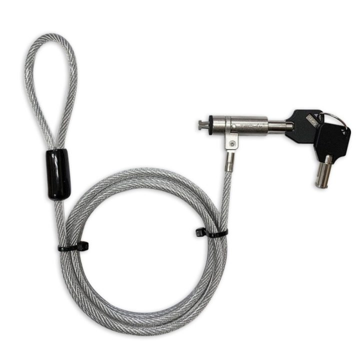 Techly IQ-LOK-15-K Anti-Theft Cable Silver 1.8 m