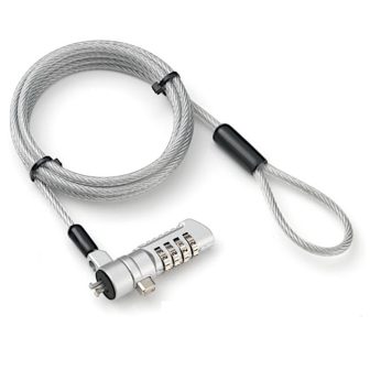 Techly IQ-LOK-16-K Anti-Theft Cable Silver 1.8 m