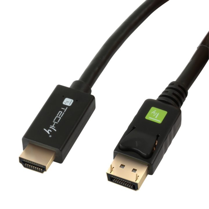 Techly ICOC DSP-H12-020 Video Cable Adapter 2 m DisplayPort HDMI Black