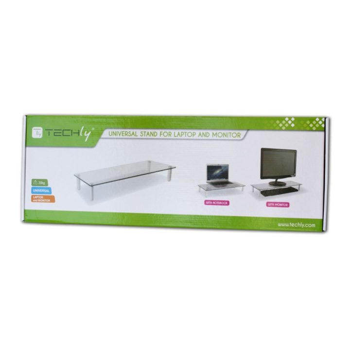 Techly ICA-MS 461 32" Monitor Stand Clear Desktop