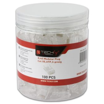 Techly IWP-JAR-C5RTY conector RJ45 Transparente
