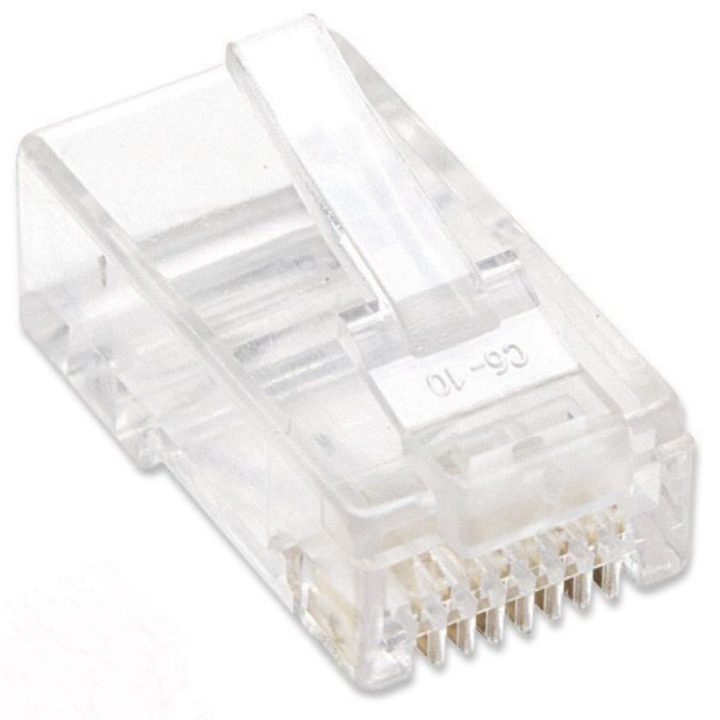 Techly IWP-JAR-C5RTY RJ45 Connector Transparent