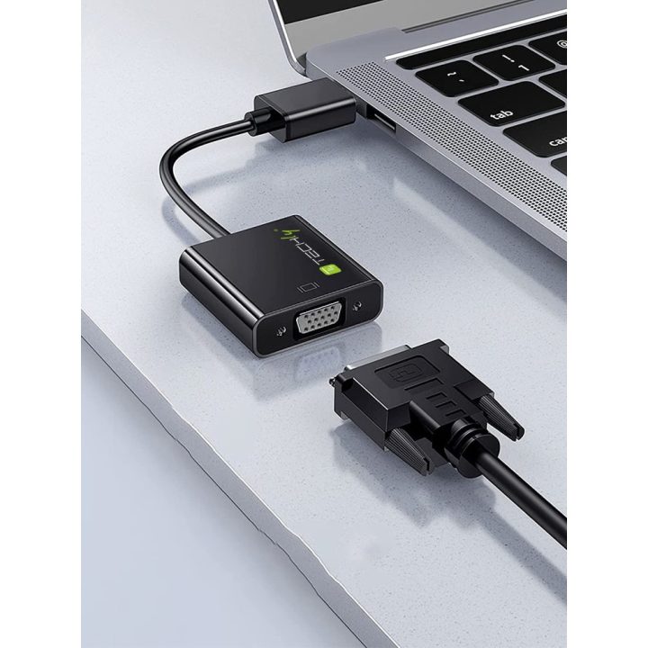 Techly IDATA HDMI-VGA4 VGA (D-Sub) to HDMI Type C (Mini) Video Cable…