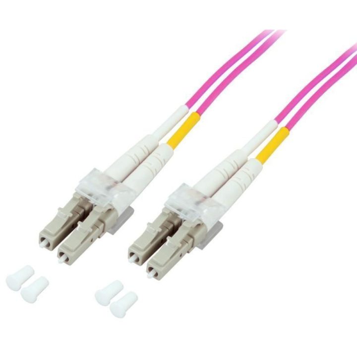 Techly LC M-M 10m Cable de fibra óptica e InfiniBand Fucsia