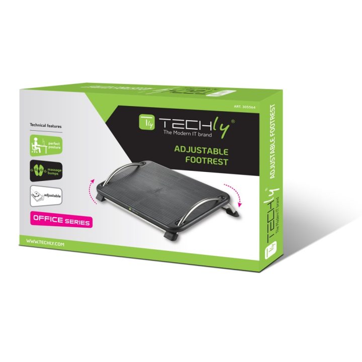 Techly ICA-FR 13 soporte para el apoyo de pies Negro
