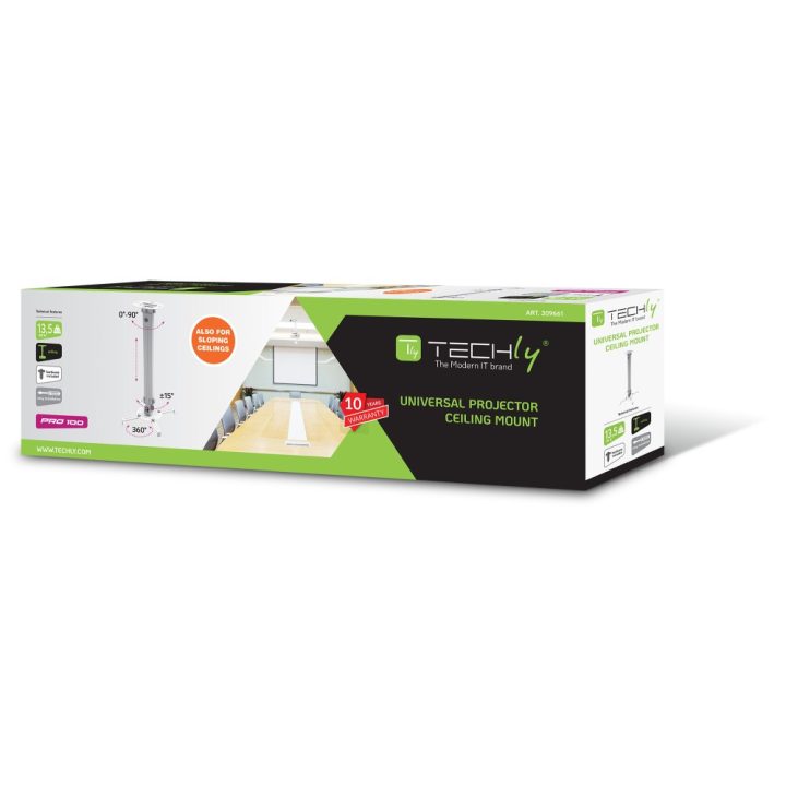 Techly ICA-PM 18M Ceiling Projector Mount Silver