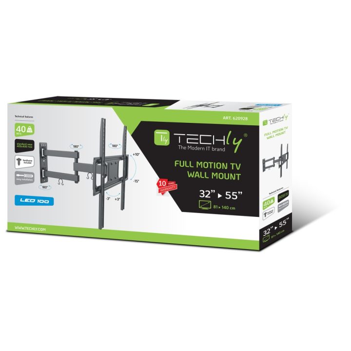 Techly ICA-PLB 320MT TV Mount 55" Black