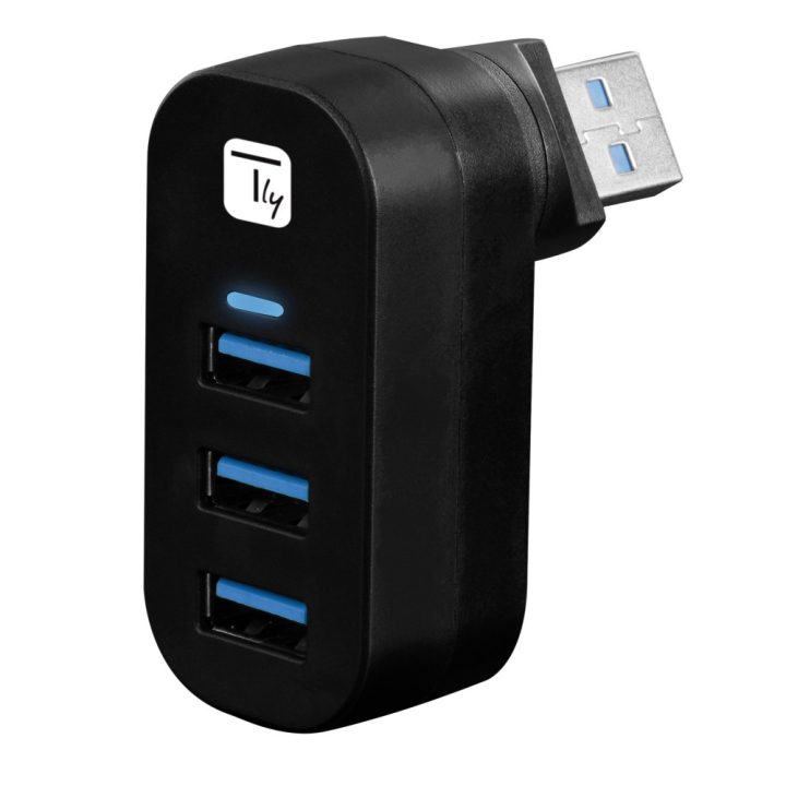 Techly IUSB3-HUB3-ROTB hub de interface USB 3.2 Gen 1 (3.1 Gen 1)…
