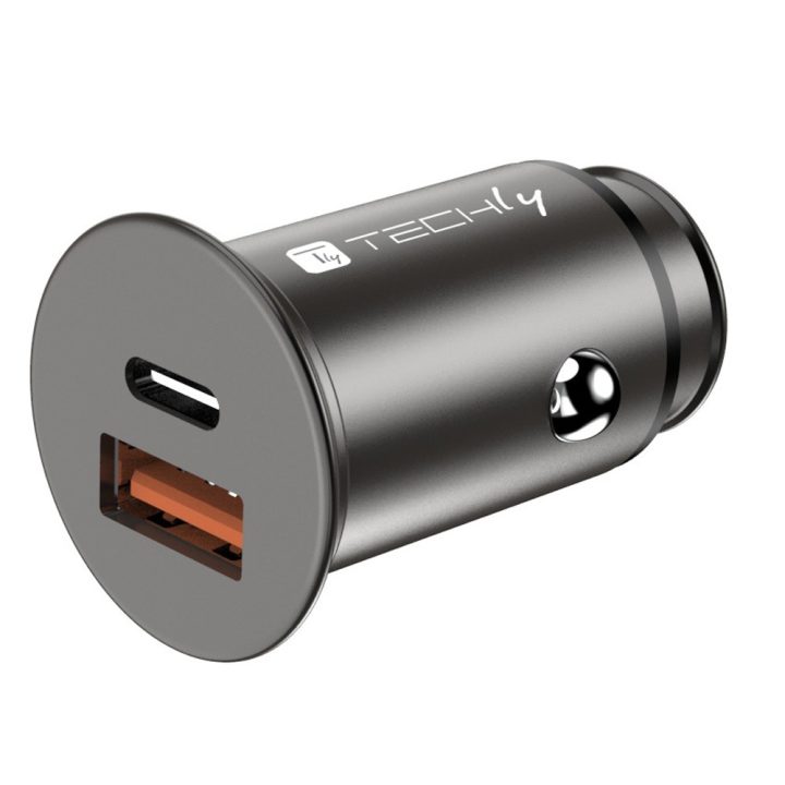 Techly IUSB2-CAR5-AC38W carregador de telemóvel Universal Preto…