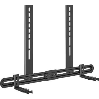 Techly ICA-SP-SB06 soporte de altavoz Pared Acero Negro