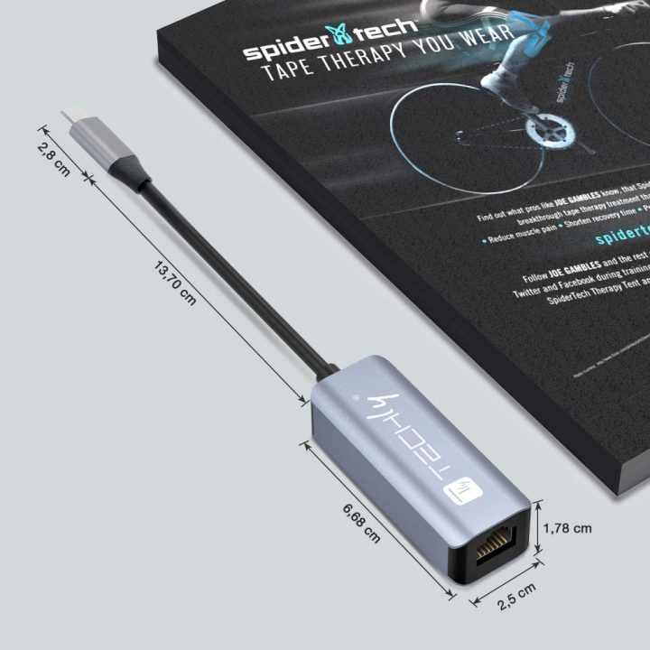 Techly IDATA USB-ETGIGA-CA base para portátil e replicador de portas…