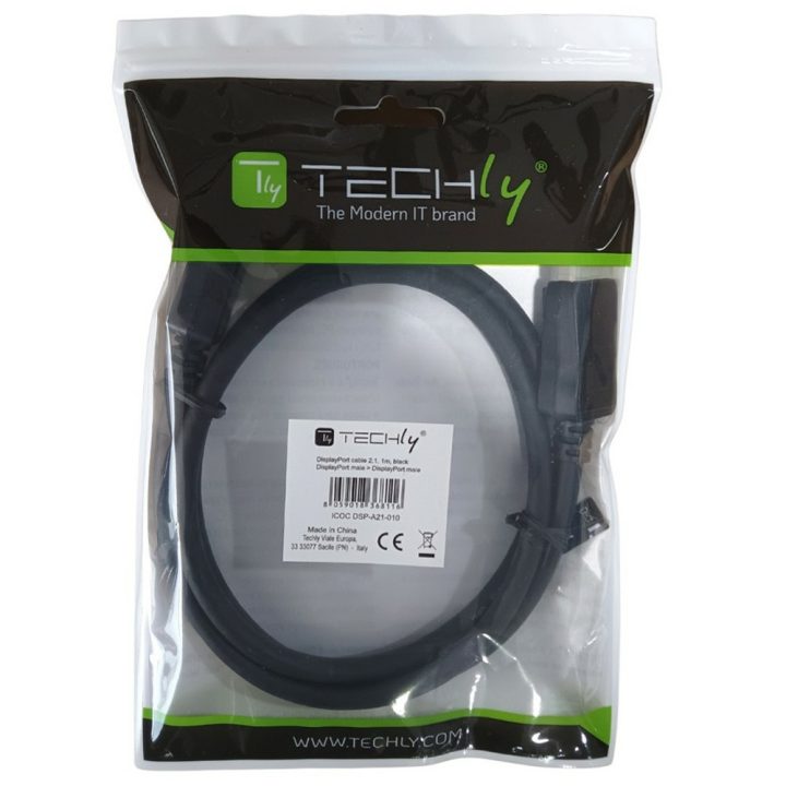 Techly ICOC DSP-A21-050 5 m DisplayPort Negro