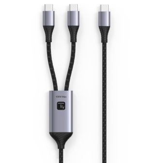 Techly ICOC MU2C-2C100W cabo USB USB 2.0 1,5 m USB C 2 x USB C 0,48…
