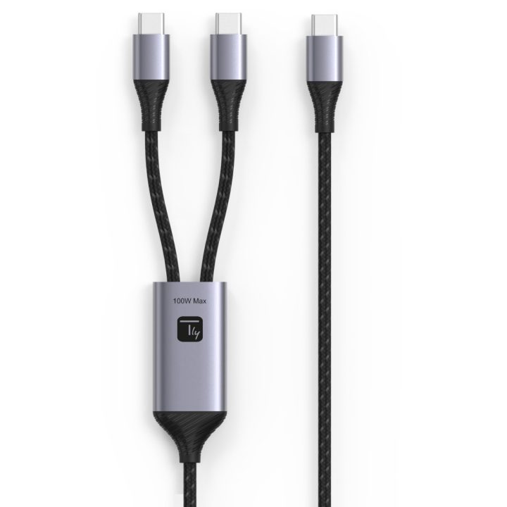 Techly ICOC MU2C-2C100W cable USB USB 2.0 1,5 m USB C 2 x USB C 0,48…