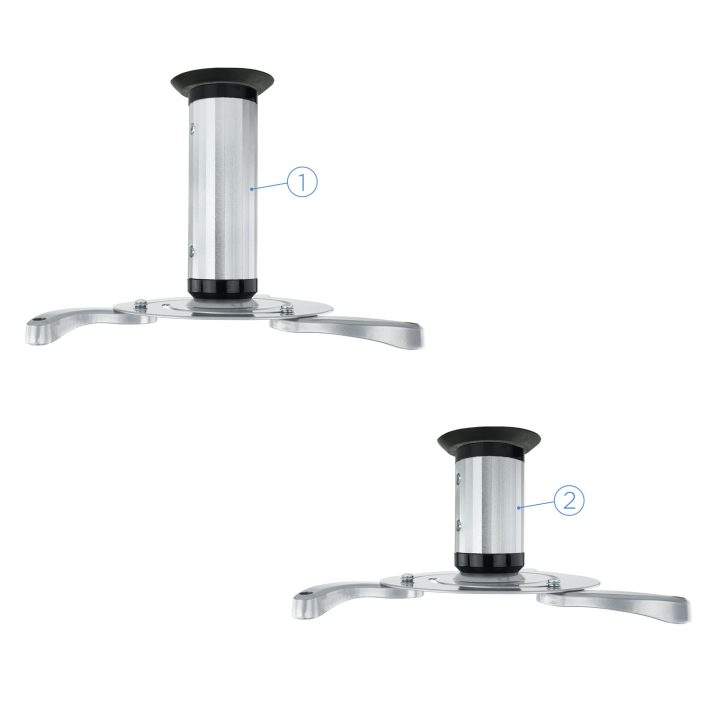 TooQ SOPORTE UNIVERSAL DE TECHO GIRATORIO 360º PARA PROYECTOR PLATA