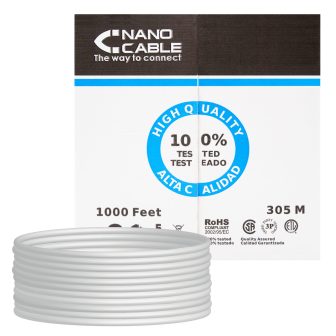 Nanocable RJ45 CAT.5E UTP Flexible AWG24 Cable, 305 m