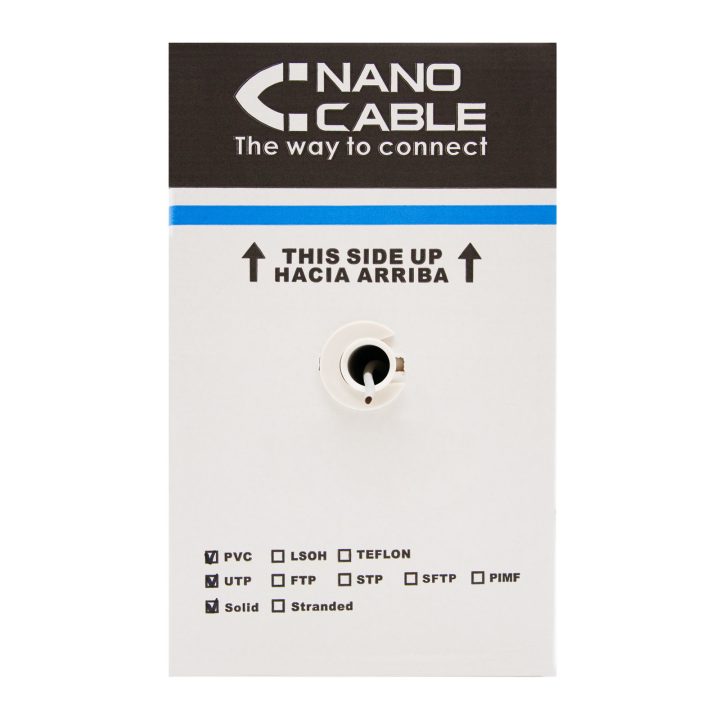 Nanocable CABLE RED RJ45 CAT.5E UTP FLEXÍVEL AWG24, 305 M