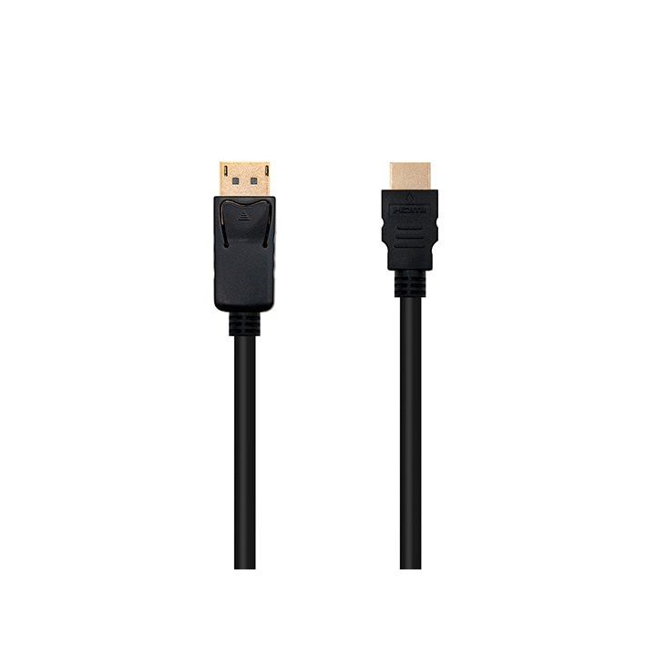 Nanocable Cable conversor DISPLAYPORT a HDMI, DP/M - HDMI/M, Negro…