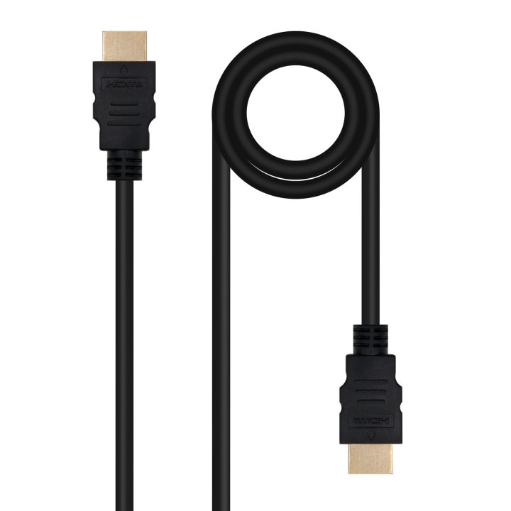 Nanocable Cabo HDMI V2.0 4K@60Hz 18Gbps A/M-A/M, 1 m, Preto