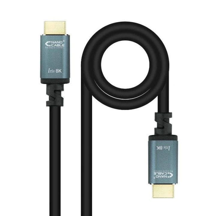Nanocable Cable HDMI 2.1 IRIS 8K A/M-A/M, Negro, 10 Metros