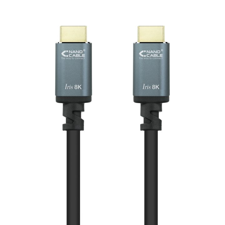 Nanocable HDMI 2.1 IRIS 8K Cable A/M-A/M, Black, 10 Meters