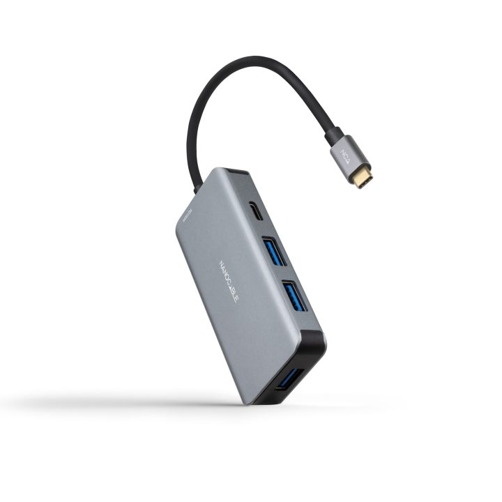 Nanocable HUB USB-C 5 em 1, Conversor 3.2 GEN1 5G para 3 x USB-A 3.0…