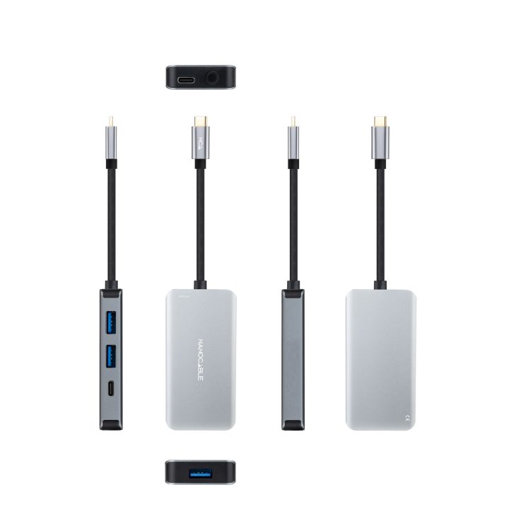 Nanocable HUB USB-C 5 em 1, Conversor 3.2 GEN1 5G para 3 x USB-A 3.0…