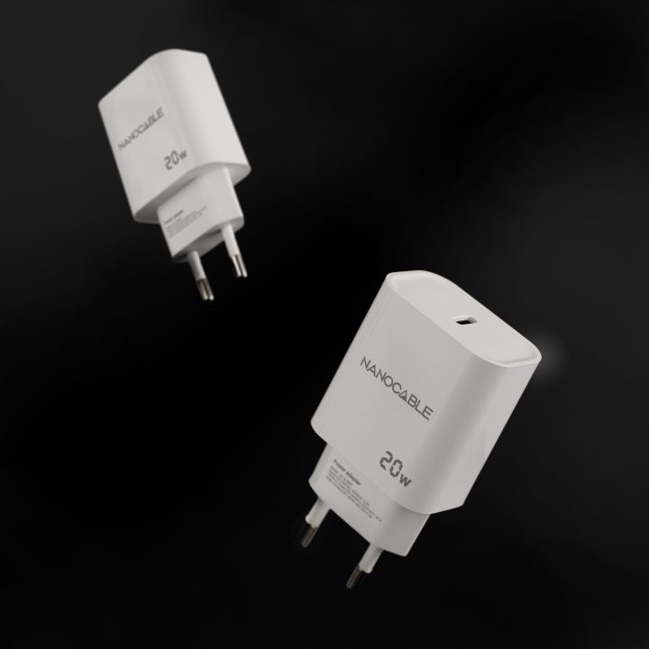 Nanocable USB-C PD 20W Charger, White
