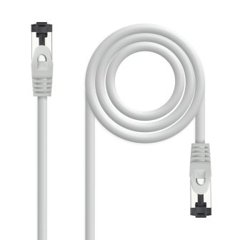 Nanocable Cable de Red Latiguillo Cat.8.1 2GHz LSZH SSTP AWG26, Gris…