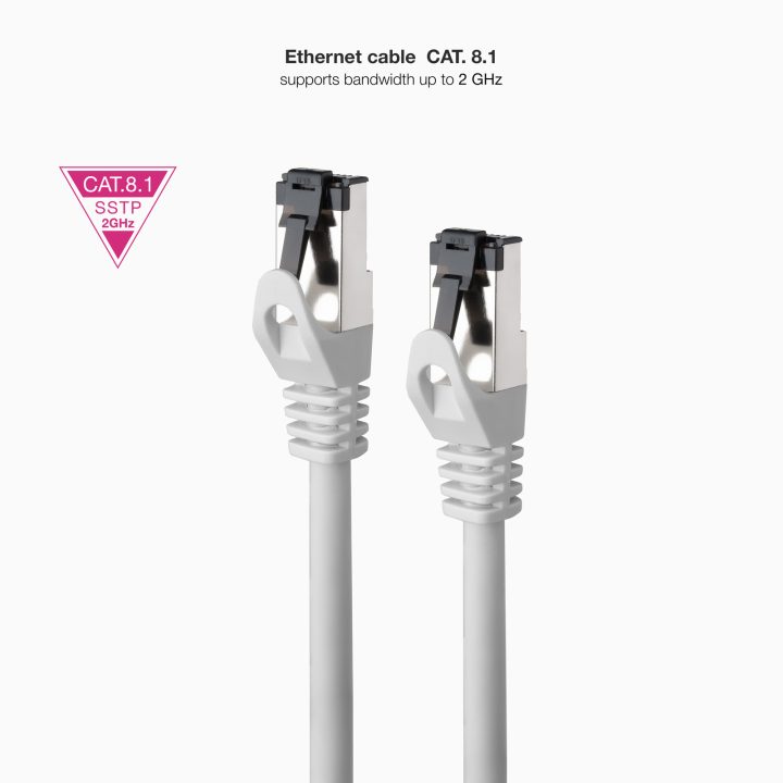 Nanocable Cable de Red Latiguillo Cat.8.1 2GHz LSZH SSTP AWG26, Gris…