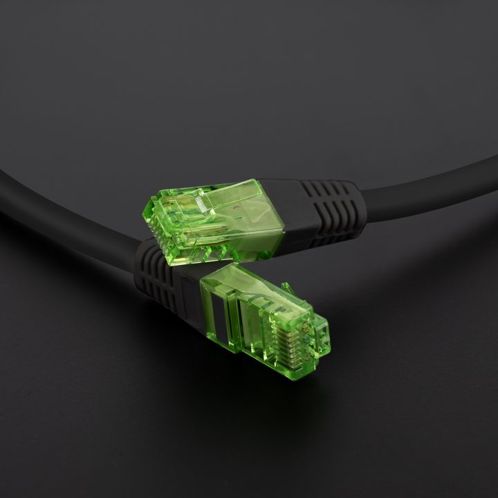 Nanocable RJ45 CAT.6 UTP AWG26 CCA Patch Cable, Black, 1 m