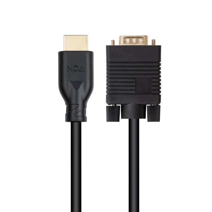 Nanocable Cabo conversor VGA/M para HDMI/M, Preto, 1,8 m