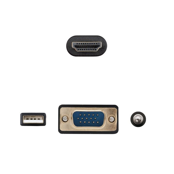 Nanocable Conversor unidireccional VGA/M + AUDIO/M + USB-A/M (para…