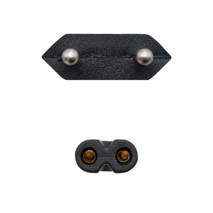 Nanocable Figure-8 Power Cable, CEE7/16/M – C7/H, Black, 2m