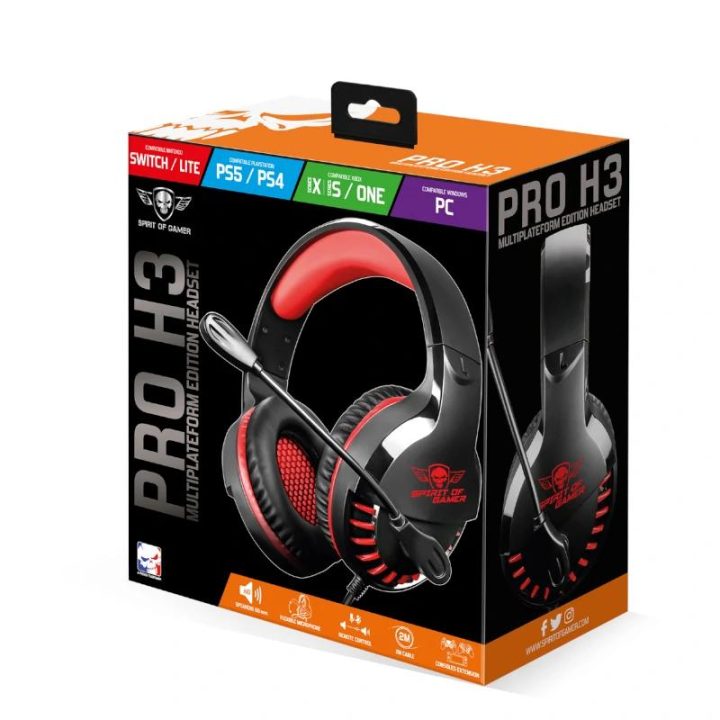 Spirit of Gamer Auricular Pro H3 PC (MIC-PH3MPRE)