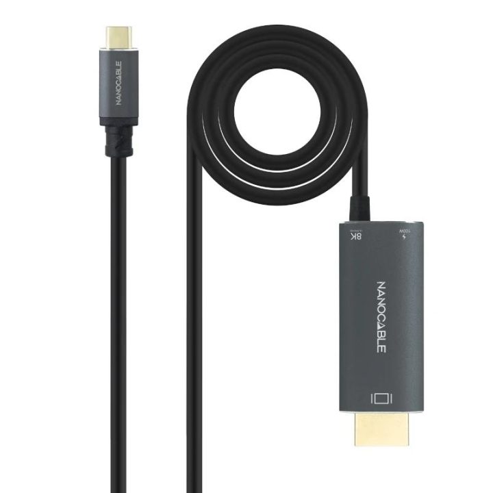 Nanocable 10.15.5182 Video Cable Adapter 1.8 m USB Type-C HDMI + USB…