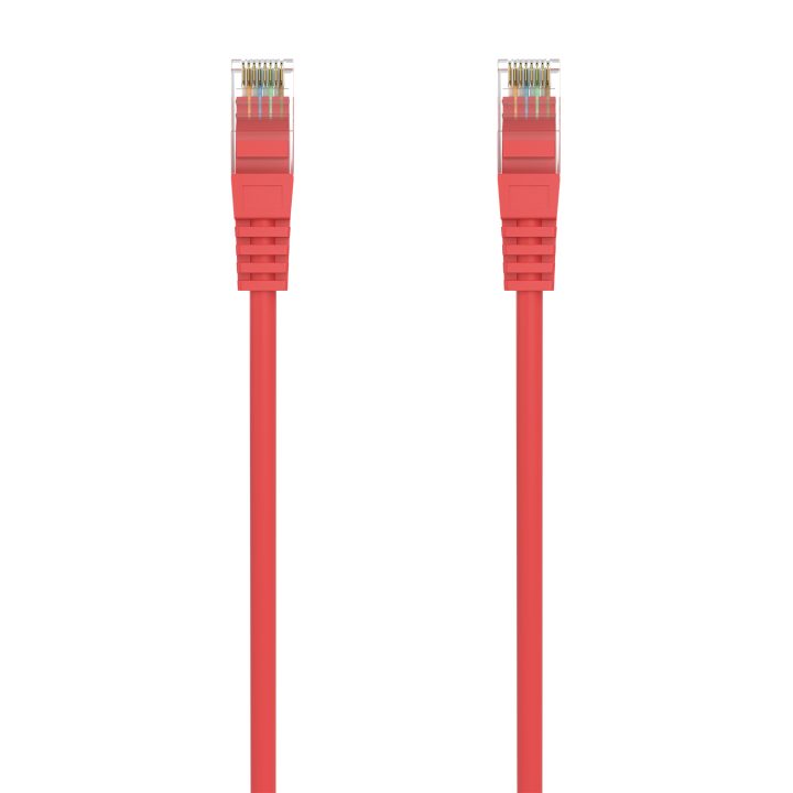 AISENS RJ45 Patch Cable LSZH Cat.6A 500 MHz UTP AWG24, Red, 1.0M
