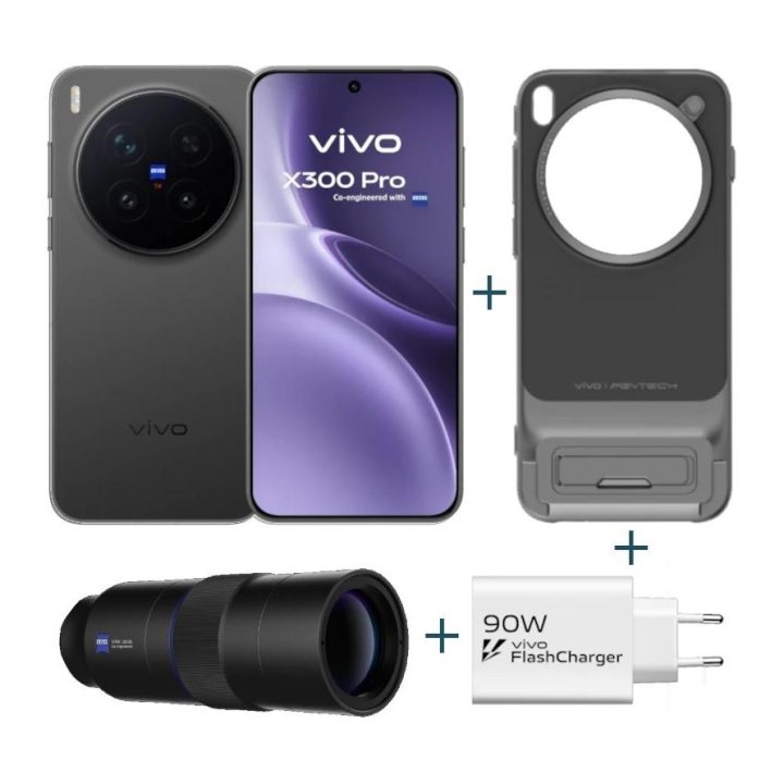 VIVO X300 Pro 6,78" SIM dupla Android 16.0 5G 16 GB 512 GB Preto