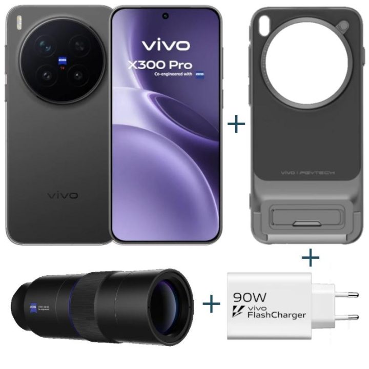VIVO X300 Pro 6,78" SIM dupla Android 16.0 5G 16 GB 512 GB Preto