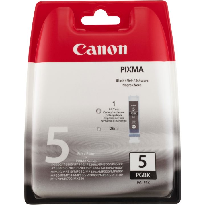 Canon PGI-5BK cartucho de tinta 1 peça(s) Original Desempenho padrão…