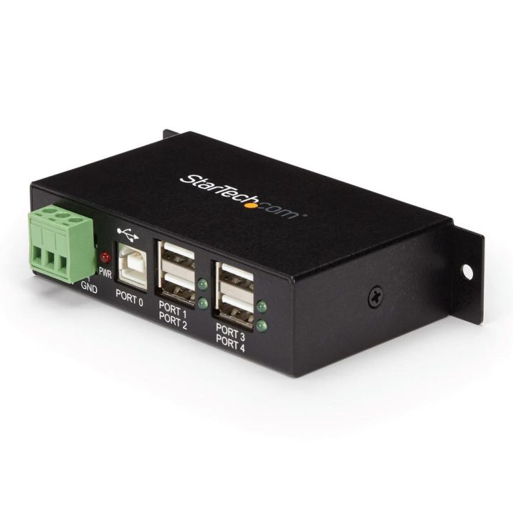 StarTech.com 4-Port USB 2.0 Hub - Industrial Metal USB-A Splitter -…