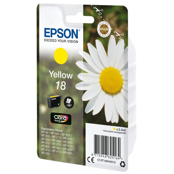 Epson Daisy Tinta amarilla 18 Claria Home Margarita