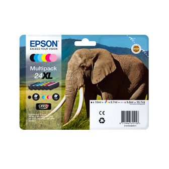 Epson Elephant Yellow Ink 24 Claria Photo HD Elephants