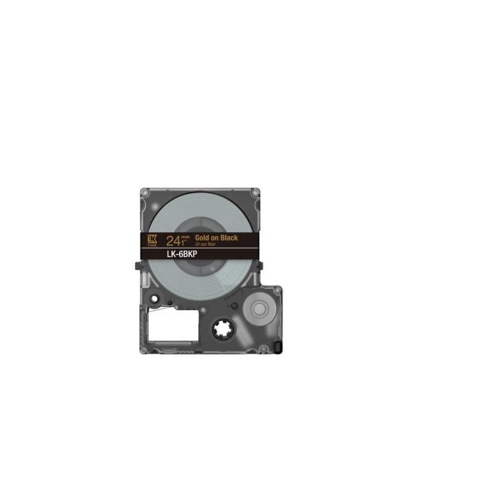 Epson Metallic Tape – Black/Gold 24mm(9m) – LK-6BKP