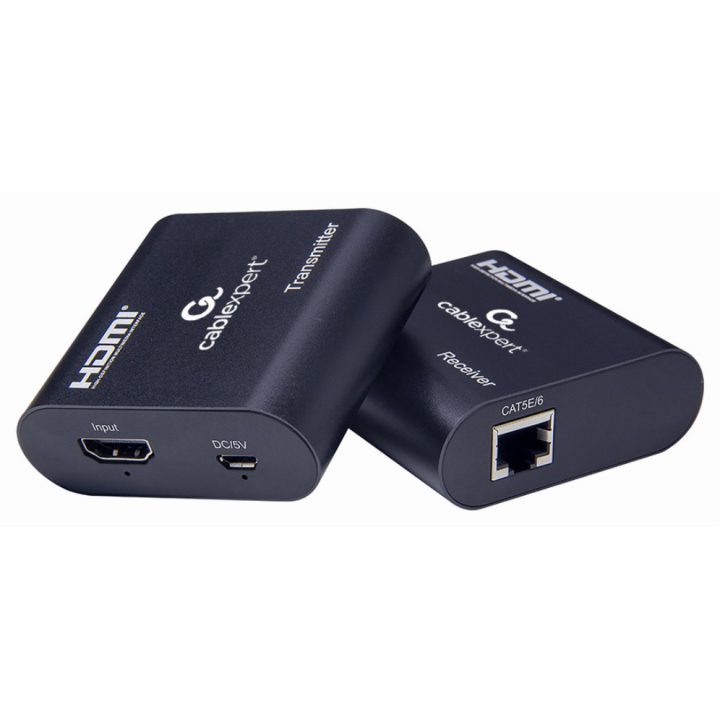 Gembird HDMI Extender, 60 m, over CAT6 LAN Cable (DEX-HDMI-03)