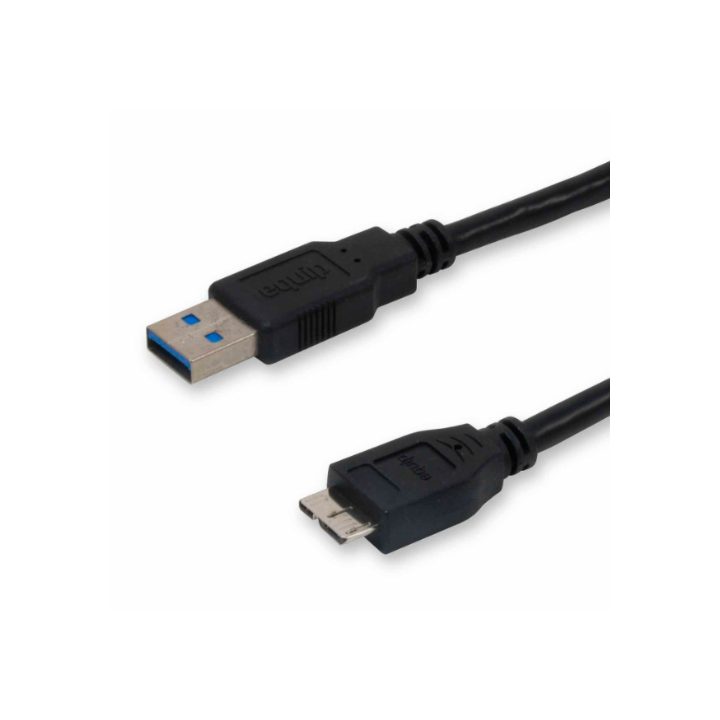 Equip 128397 USB 3.0 A to Micro-B Cable, M/M, 1.8m, 5Gbps, Black