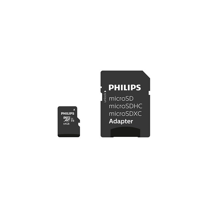 Philips FM64MP45B/00 64 GB MicroSDXC UHS-I Class 10 flash memory