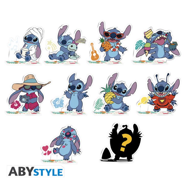 Mini figura acrílica Abystyle Disney Stitch 1 unidade aleatória…